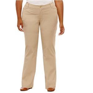 St Johns Bay Womens Straight Pants size 16W NEW